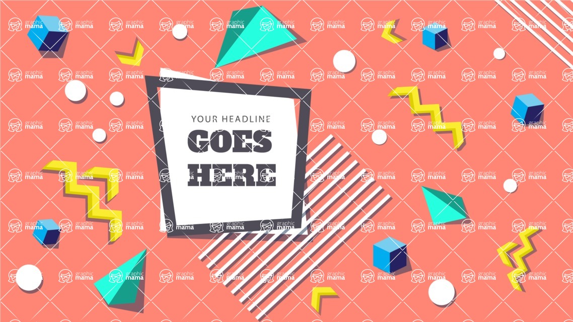 vector backgrounds - a rich collection (vector pack) of beautiful shapes and modern color palettes - 3D Shapes Vector Background Concept